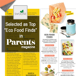 Swoofe Beeswax Wraps featured in Parents Magazine The Green Issue