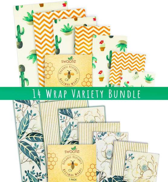 Beeswax Wraps (2 Set Variety Bundle)