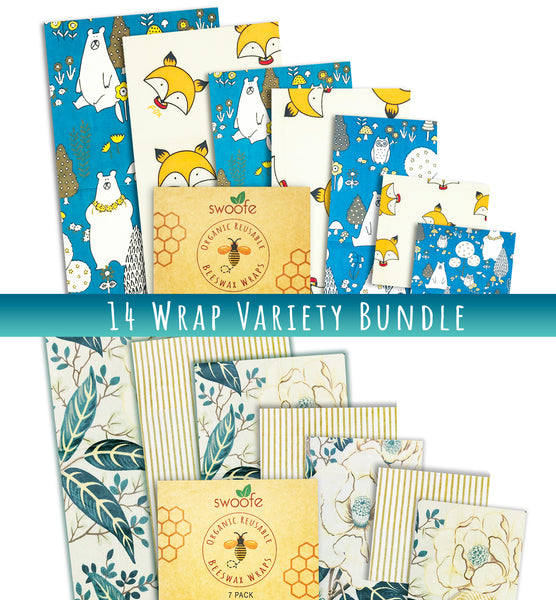 Beeswax Wraps (2 Set Variety Bundle)